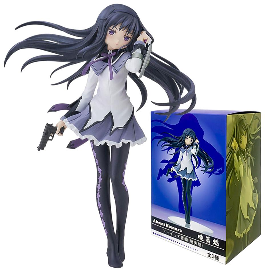 Anime Puella Magi Madoka Magica Akemi Homura Action Figure 16.5cm PVC Scale Model Collection Gift