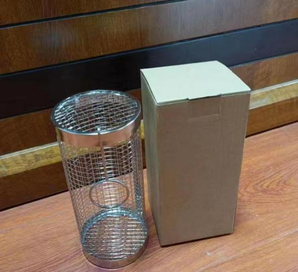 

Клетка для гриля барбекю из нержавеющей стали 304 | Уличная вращающаяся корзина-цилиндр для гриля