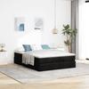 VidaXL Ottoman Bed Frame with Mattress Black 140x200 Cm Faux Leather, Bed Frame with Storage, Bed Frame with 3311041