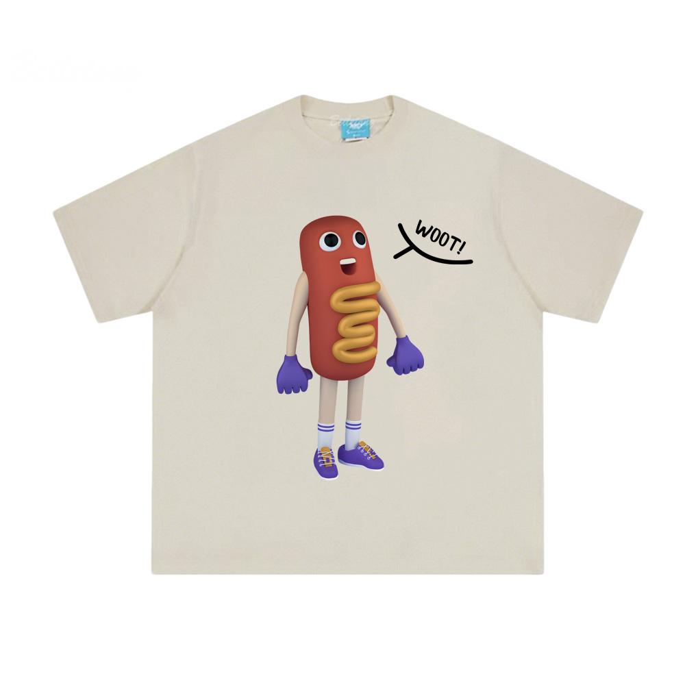

Life Is Strange Hot Dog Personification High Quality Comfortable TOPS Round Neck Unisex Summer 100%cotton Female/Male Clothing XS песочный