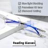 Ultra Light Cut Edge Presbyopia Glasses Frameless Business Reading Glasses Anti Blue Light Middle-aged Anti Fatigue Glasses