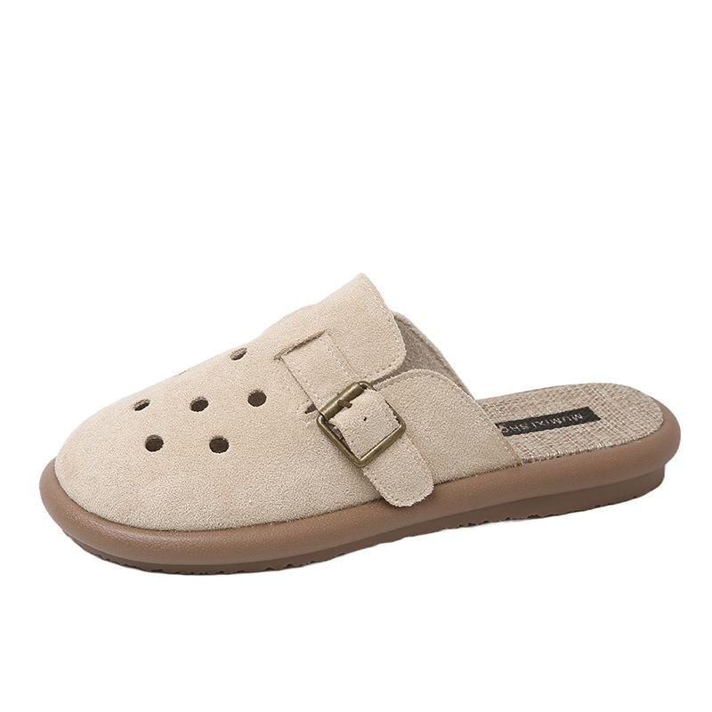 Retro cool pantofle dámské nové duté špičky poloviční pantofle dámské letní nošení líné poloviční nazouváky