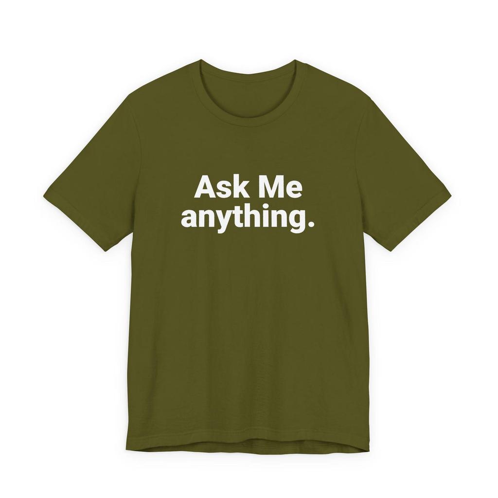 Ask Me Anything T-Shirt, AMA, Q&A, Podcasts, Youtube, Funny Retro Inspired Tee