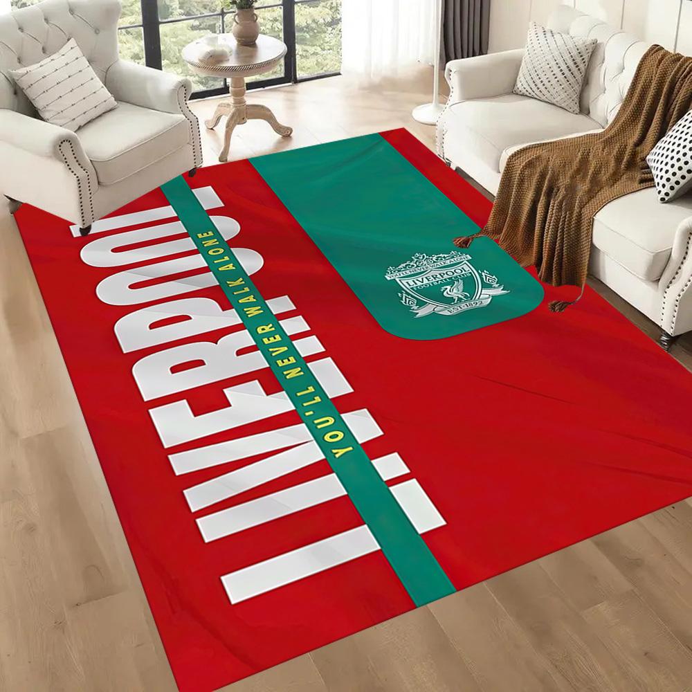 Liverpool Football Club Area Rug Suitable For Game Room Kitchen Entryway Outdoor Antislip Carpet Office Home Decor Wedding Party Gift