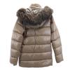 DUVETICA Down jacket 40 Brown Fur hood Women Used