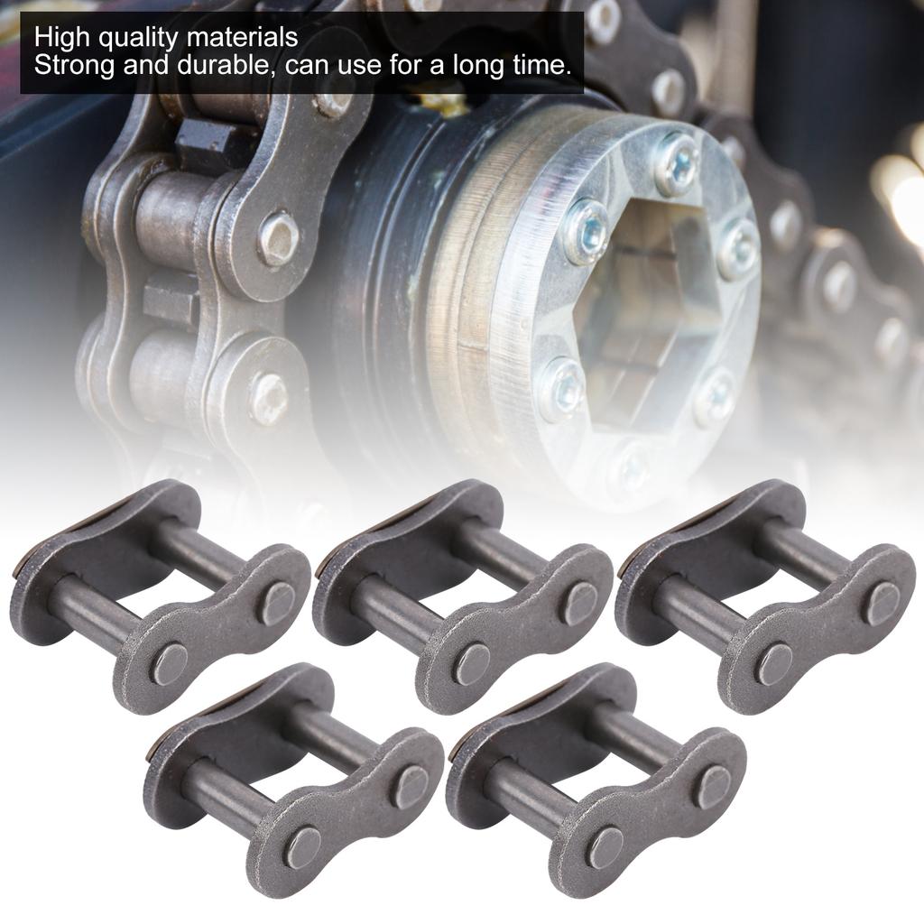   Chain Master Link, 5-Pack Quick Release Repair Kit for 530 Chains   Cast Iron Connectors for Motorcycle & Bike  