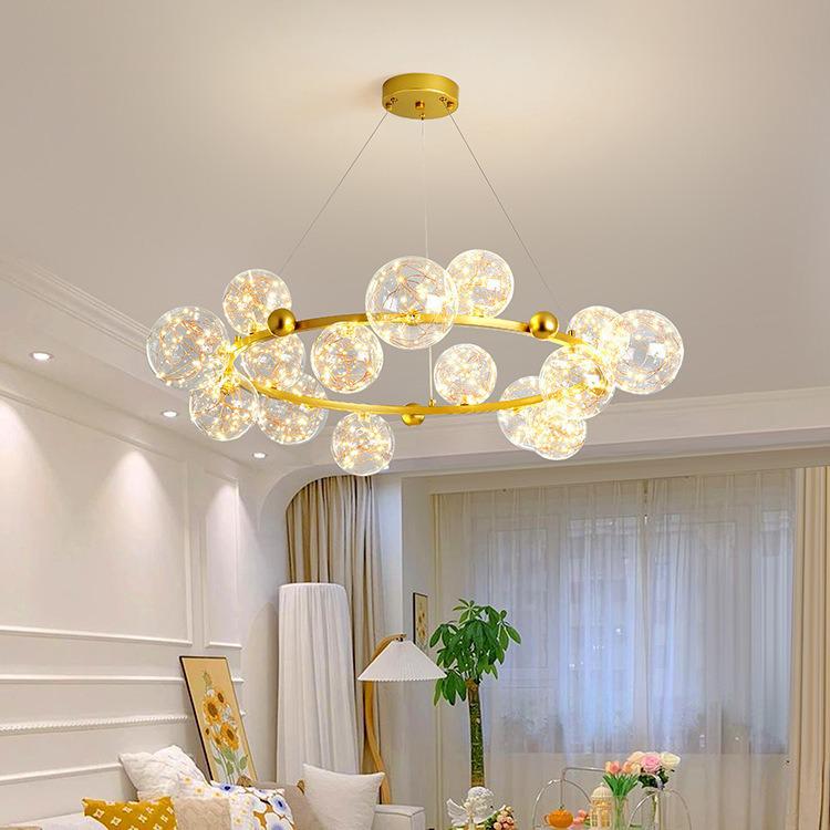 Nordic Modern Minimalist Luxury Starlight Chandelier for Living Room, Dining Room & Bedroom - Model 021L