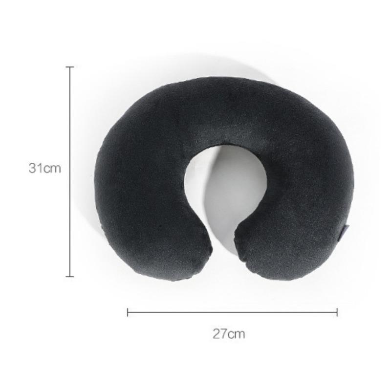 Company Gift Office Travel Use Solid Color PP Cotton U Shaped Pillow Plush Neck Support Pillow