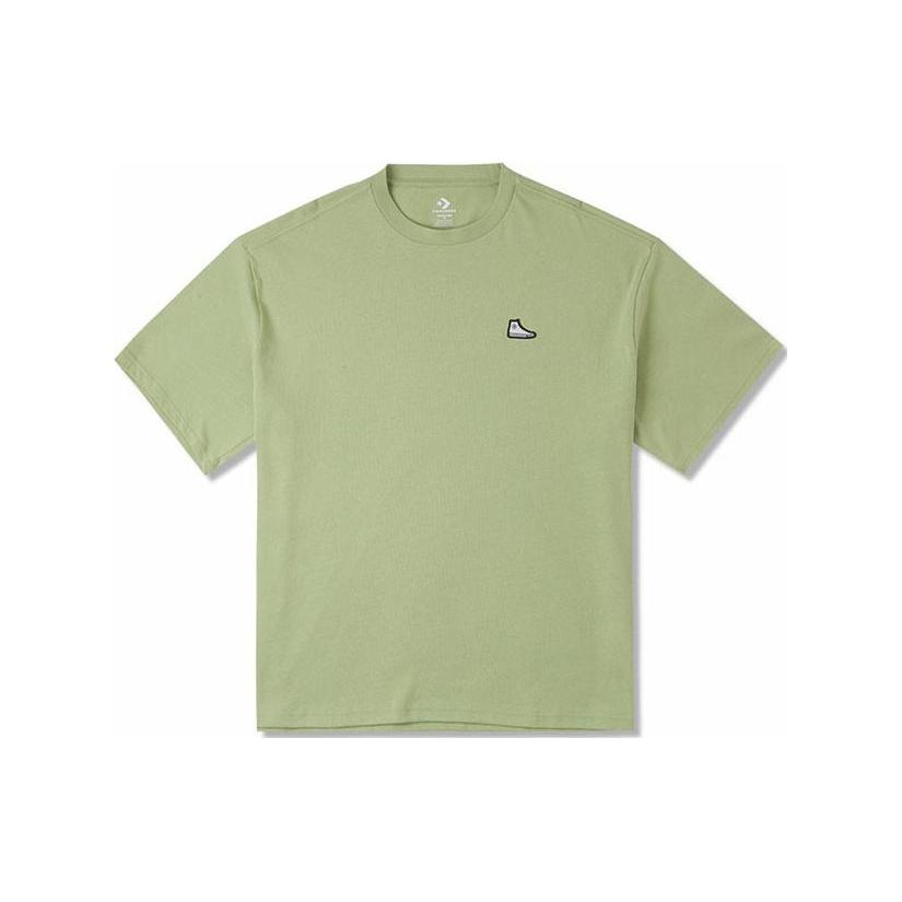 Converse Go-To Sneaker Patch Loose-Fit T-Shirt Asia Sizing Vitality Green Men s 10025397-A11 XL
