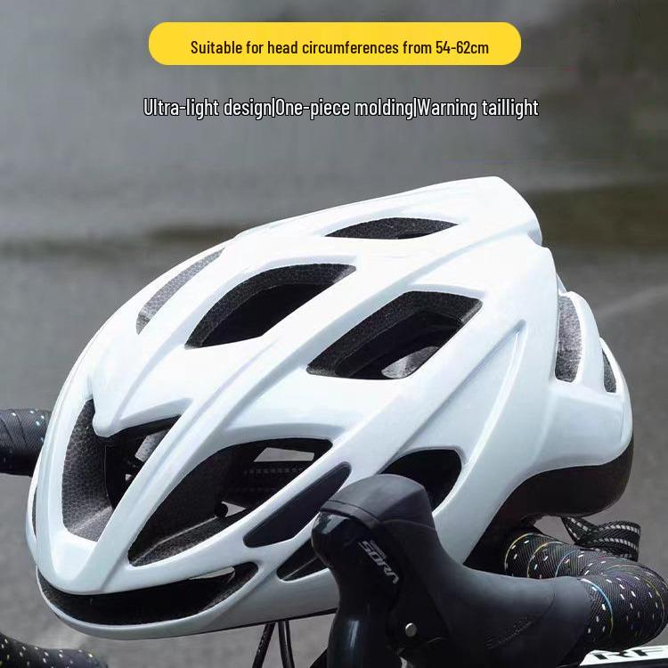 Arka Işıklı Yetişkin Bisiklet Kaskı – Ayarlanabilir Yol Bisikleti Kaskı Erkekler ve Kadınlar için