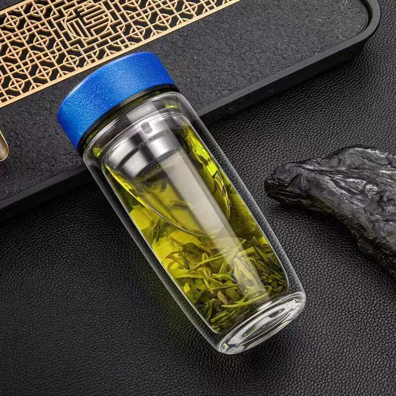 OLOEY Double Wall High Borosilicate Glass Tumbler