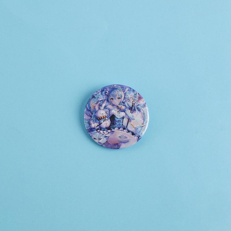 Hatsune Miku Reflective Button Badge - Anime Support Brooch for Student Backpacks and Decorations
