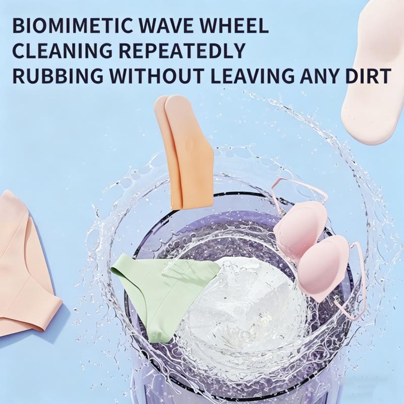 Xiaomi 2L Wireless Mini Charging Washing Machine Single Load for Underwear Socks Pet Clothes Portable Compact Laundry Appliance