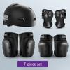 Casco protettivo per bambini, gomitiere e ginocchiere per bambine di 3, 4, 5, 6, 7, 8, 9, 10, 11, 12 anni, adatto per pattinaggio a rotelle e sci.