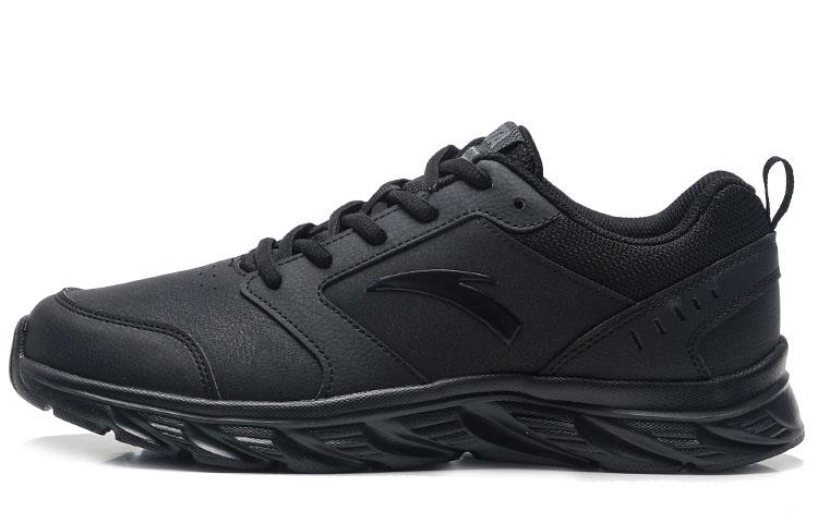 Men's Sneakers Anta Running Collection Slip Resistant Abrasion Resistant Low top Running Shoes Men's Black