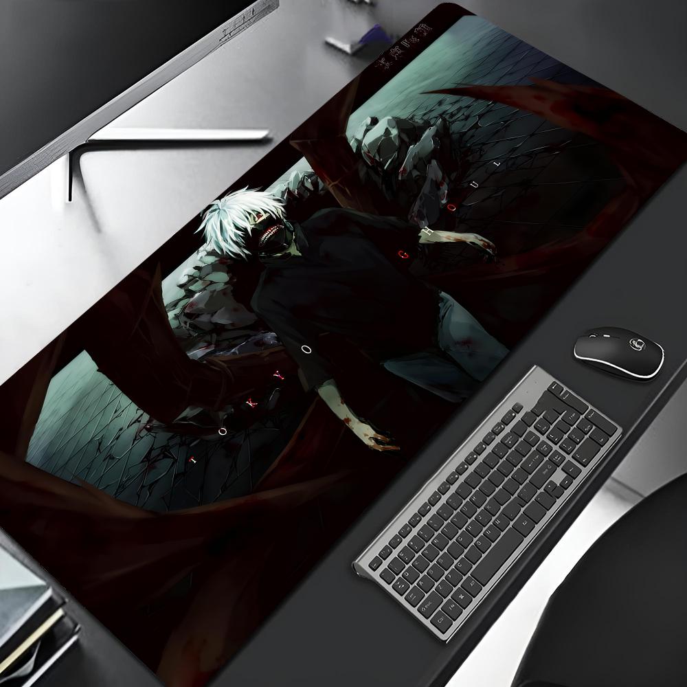 Tokyo Ghoul Alfombrilla de Ratón Borde Grande Gaming Bloqueo Diy Impresión Computadora Gamer Grande Caucho Arte Alfombrilla de Ratón Laptop Estera de Escritorio