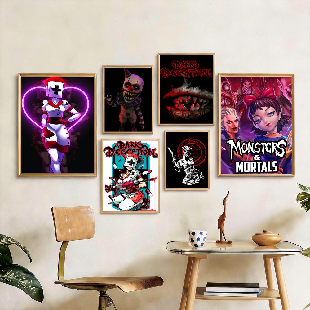 Thrilling D-Dark DeceptionS Poster Custom PP Poster Thickened Wall Sticker For Home Decoration