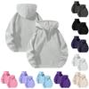 Fôrede gensere for menn Fleecegensere Basic Overdeler Varme Vintergensere Oversized fleecegensere for menn med hettegenser