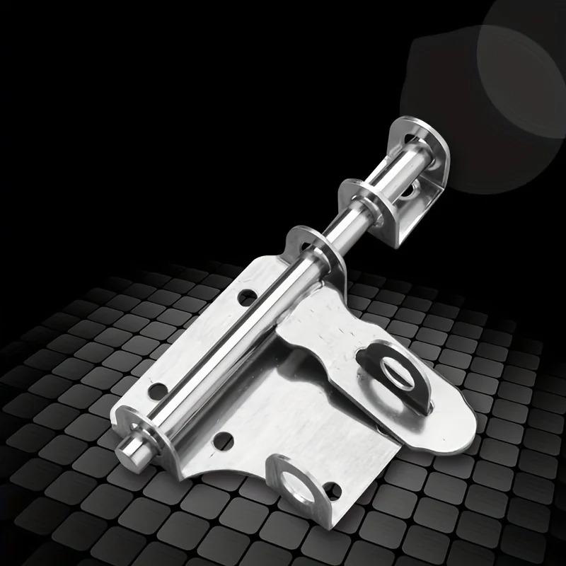 Stainless Steel Door Bolt Pet Cage Left and Right Two-way Door Lock Latch Warehouse Door Anti-theft Padlock Door Cow Lock Plate