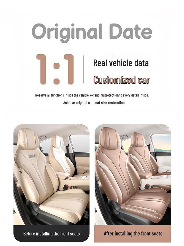 Wuling Bingo S Perforated Leather Wear-Resistant Cute Cartoon Full Coverage Car Seat Cushion