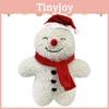 Christmas Snowman Pillow Adorable Santa Hat Decorative Plush Cushion