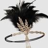 Elegant Feather Headband 1920s Headdress Trendy Hair Accessories  Stage Performance