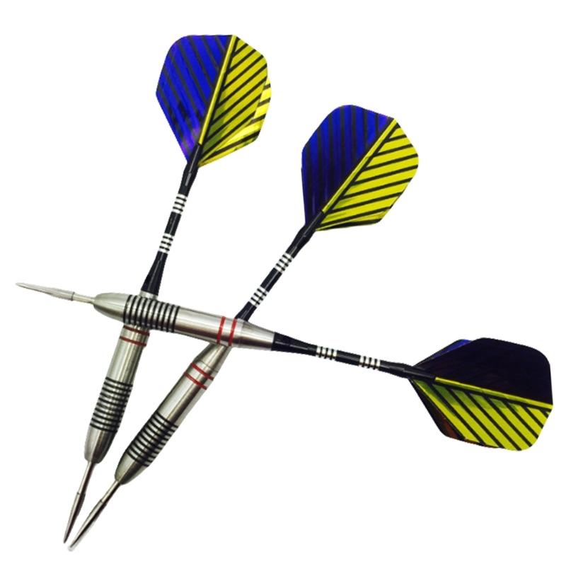 3Pcs Metal Tip Dart Set Professional Stainless Steel Dart with Aluminium Shafts Dart Flight Metal Tip Dart Enduring