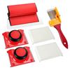 ABJI-Painter's Sponge Brush Corner Edging Color Separation Paint Brush Paint Edger For Wall Painting