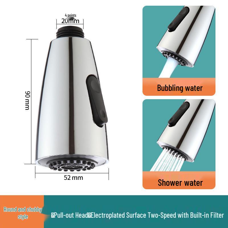 Precision Kitchen Sink Pull-Out Faucet Replacement: Anti-Splash Retractable Shower Nozzle