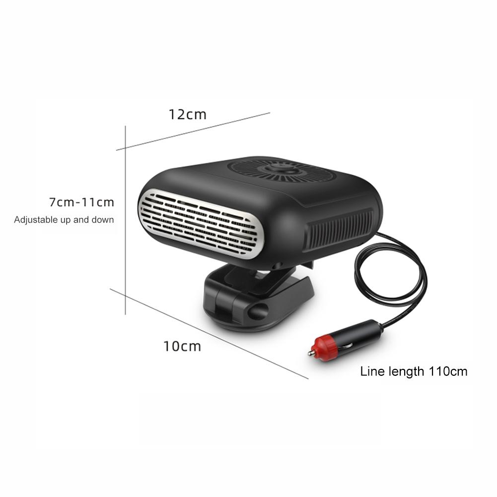 Car Heater Demister Defogger 12V/24V Windshield Defogging Defrosting Heater Universal Angle Adjustment Auto Accessories CT01