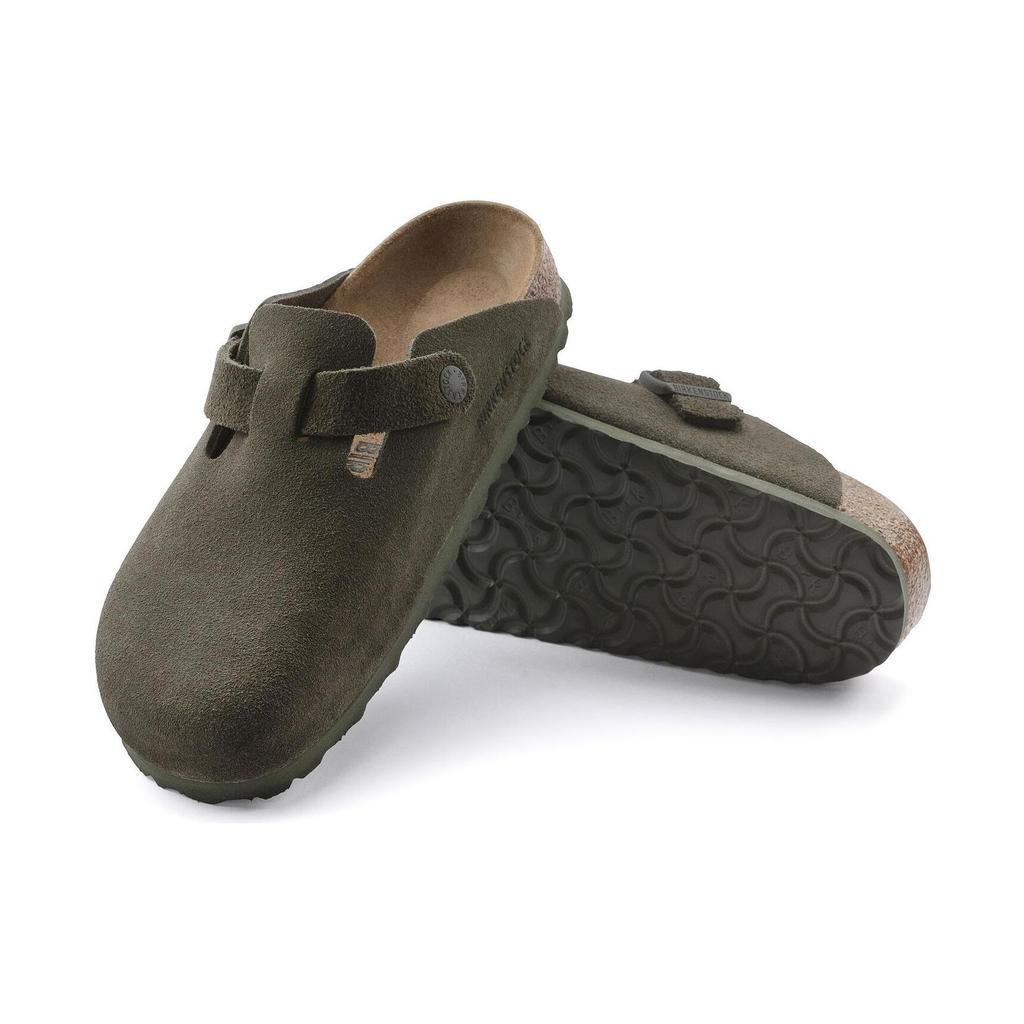 Birkenstock Boston Flat Open-Toe Fashion Sandals Unisex sandals Green 1024714