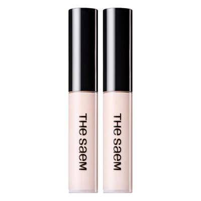 Cover Perfection Tip Concealer (Set of 2) - Brightener Shade for Dark Circles & Highlighting, 6.5g X 2