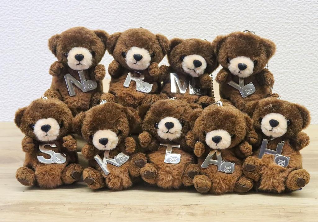 [Ausziehen] Braunbär Plüschband Initial Charm [R] Angel's Prank Serie