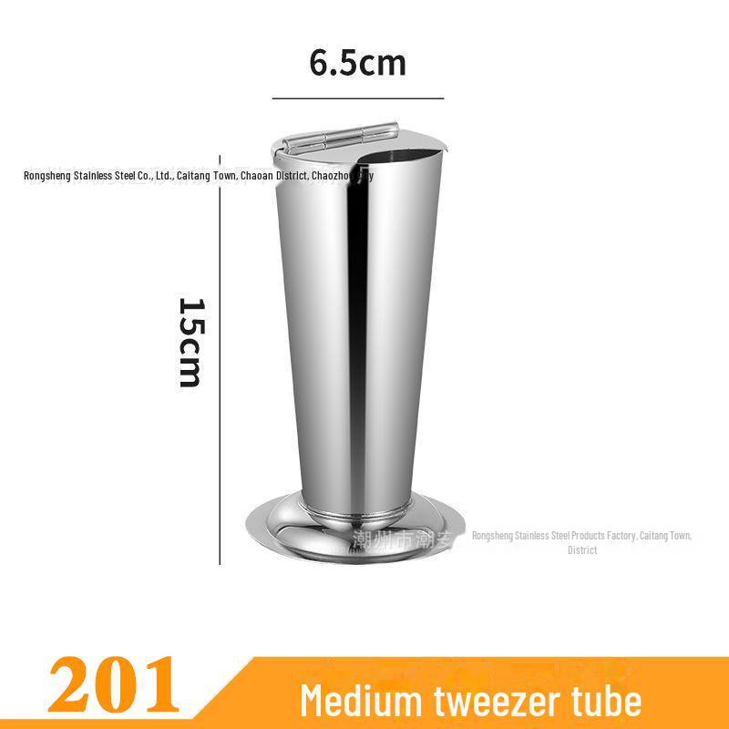 Dezinfekční podnos z nerezové oceli s otvory a krytem, čtvercový podnos na nástroje pro vysoké teploty