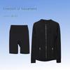 Set Original de Yoga Lulu: Jachetă cu guler înalt, fermoar auriu și pantaloni cu cinci buzunare pentru fitness și alergare.