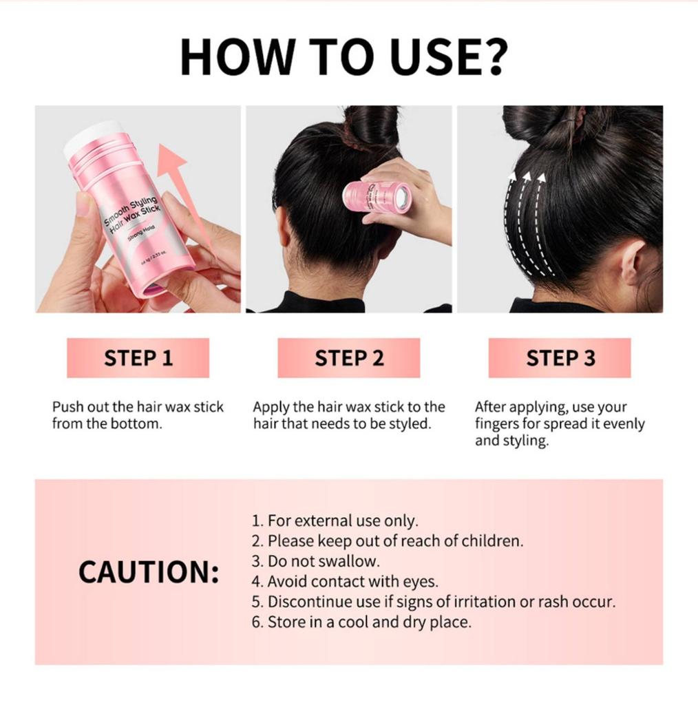 Hair Wax Sticks, Styling Hair Wax, Broken Hair Finishing Cream, Long Lasting Styling Wax