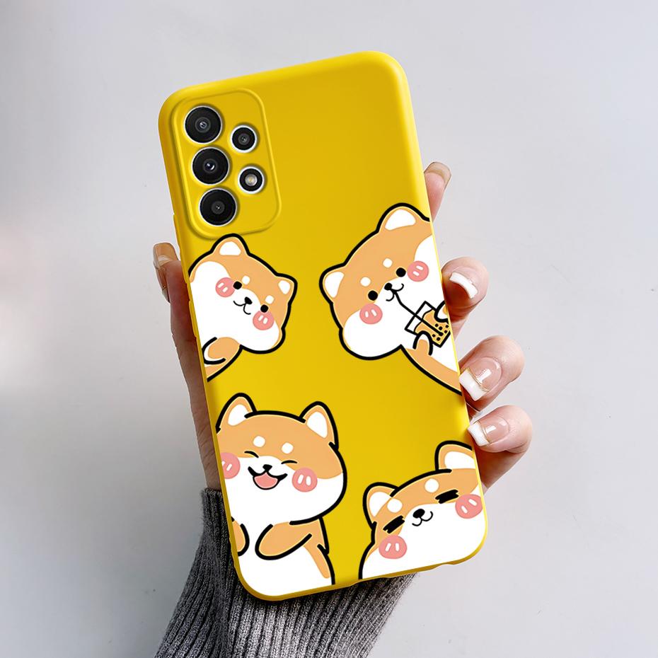 For Samsung Galaxy A53 5G Case Cover SM-A536B Stylish Painted Silicone Soft Protector Cover For Samsung A23 A33 A73 5G A 53 Capa