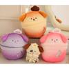 Soft Feather Cotton Filled Dog Egg Plush Toy Backpack Accessory