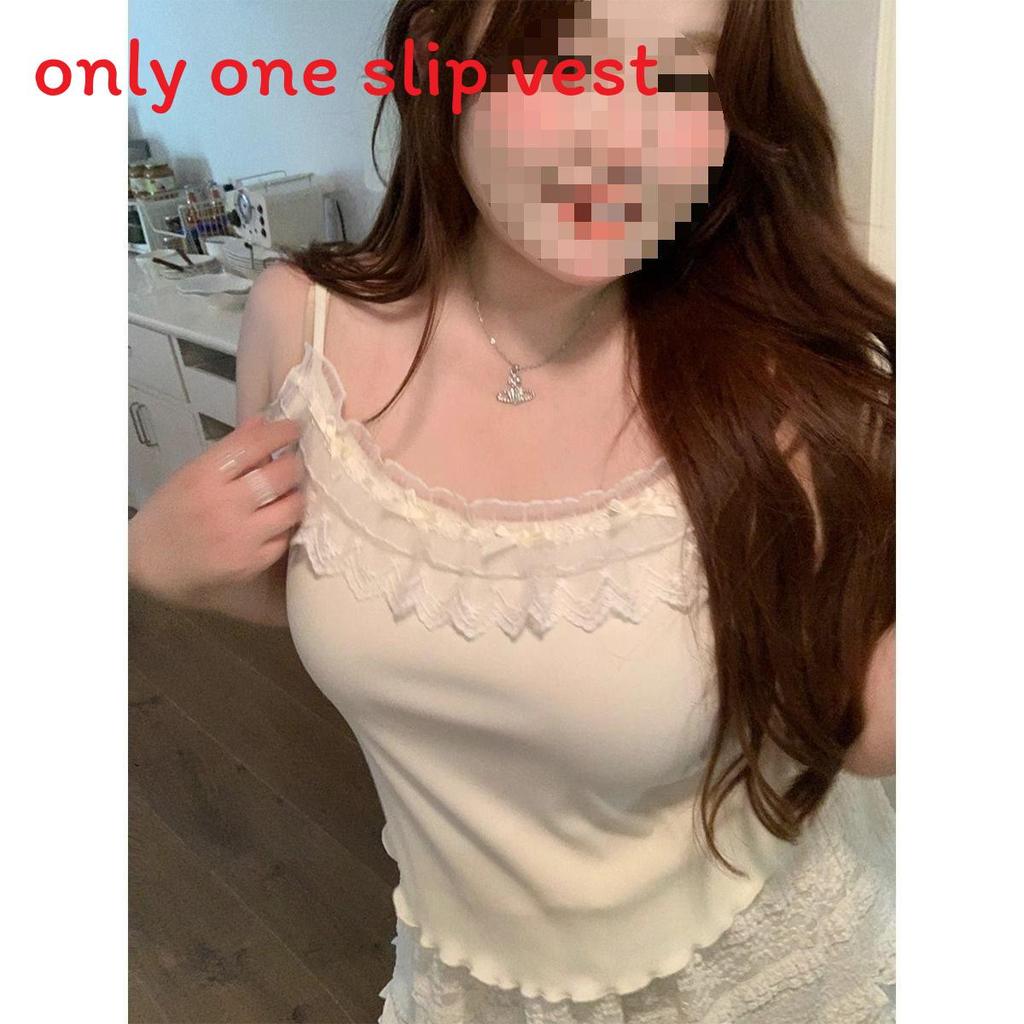 Cotton Lace Camisole Top With 3d Embroidery For Women Spring Summer Casual Wear