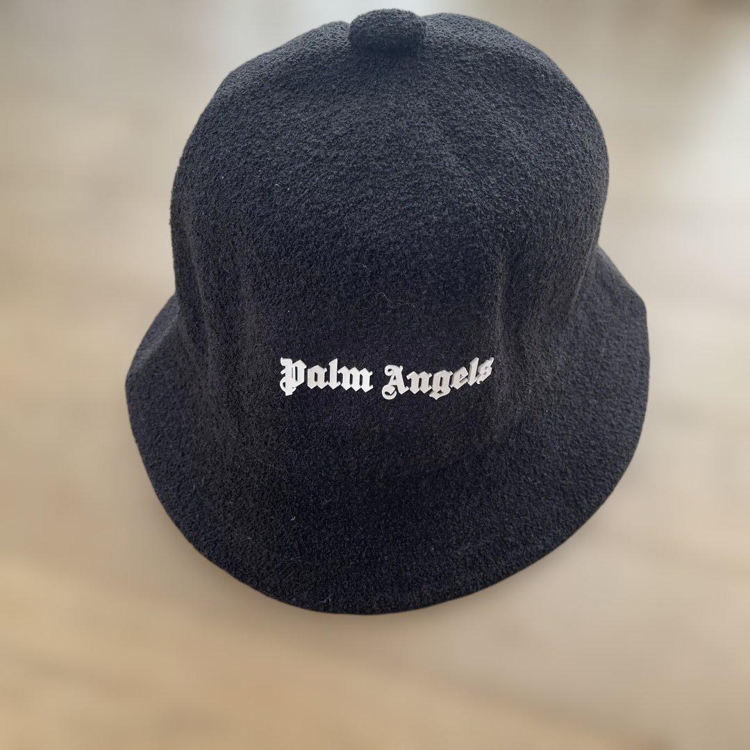 Used Price reduced Palm Angels Bucket Hat Black