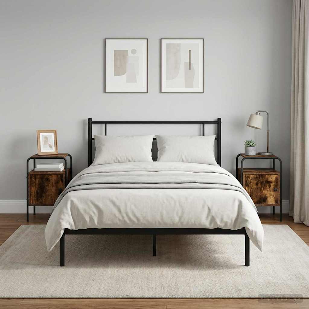 Nightstand 2 Pcs. Smoked Oak 35 x 36.5 x 56 cm