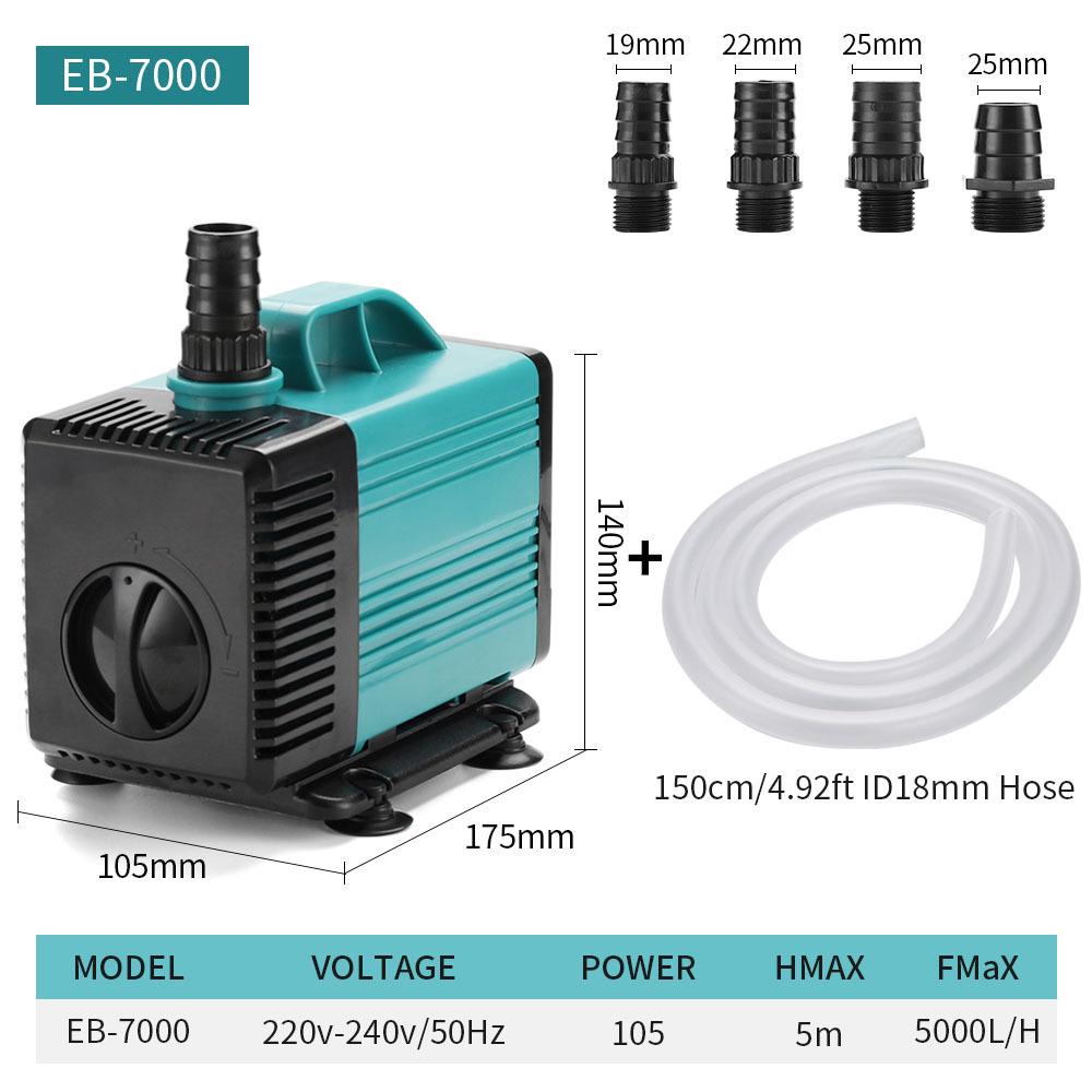 Compact Submersible Aquarium Pump for Fish Tanks and Ponds