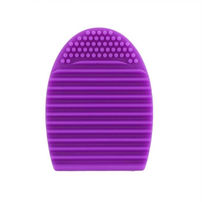 Gant de Nettoyage - Esthétique - Pinceau de Maquillage - Silicone - Violet - Compact
