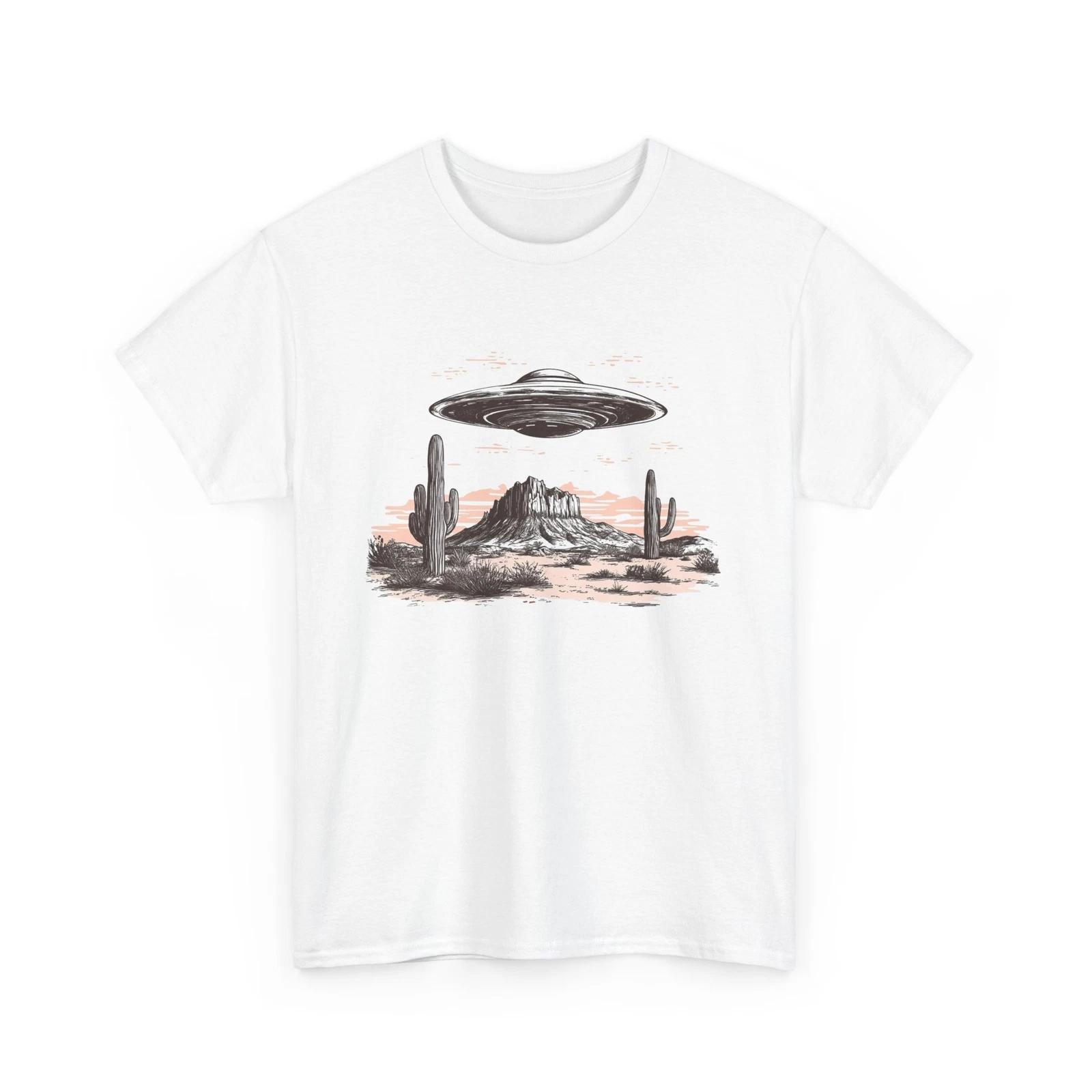 

UFO Space Tee | Alien Graphic T-Shirt | Sci-Fi Casual Wear S