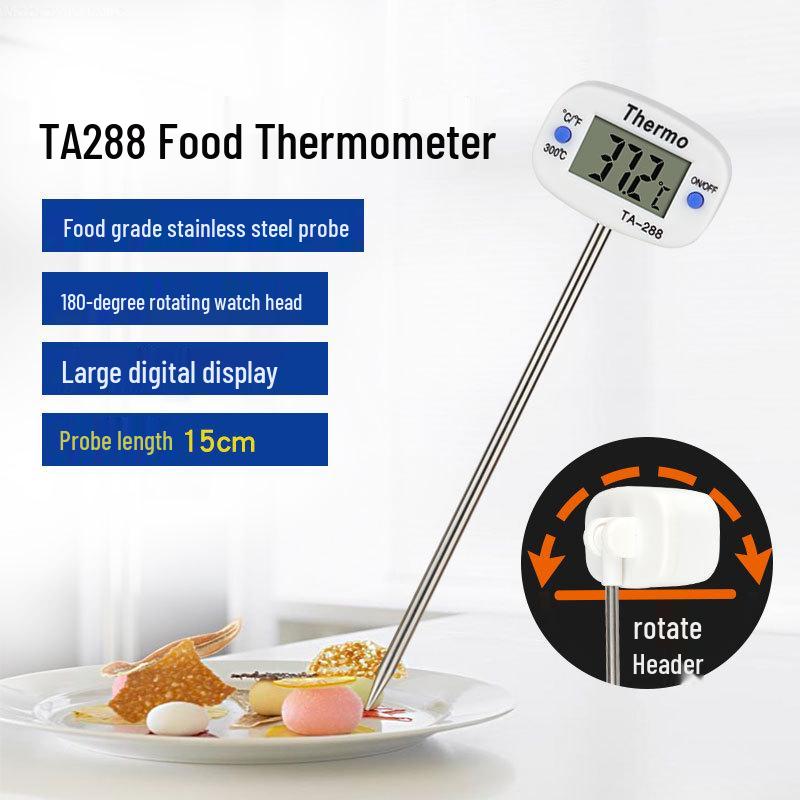 Baking & Cooking Thermometer: Industrial-Grade for Food, Water, Oil, Milk & More