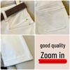 Women's White Velvet Cropped Jeans - Autumn/Winter 2025 Collection, Thickened Slimming Wide-Leg Pants for Petite Women
