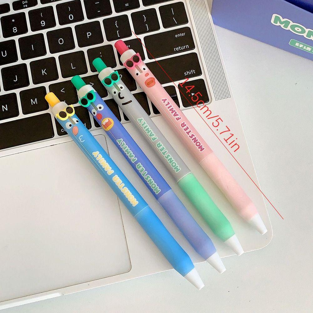 4Pcs 0.5mm Gel Pen Black Writing Pen High Quality Black Ink Pens