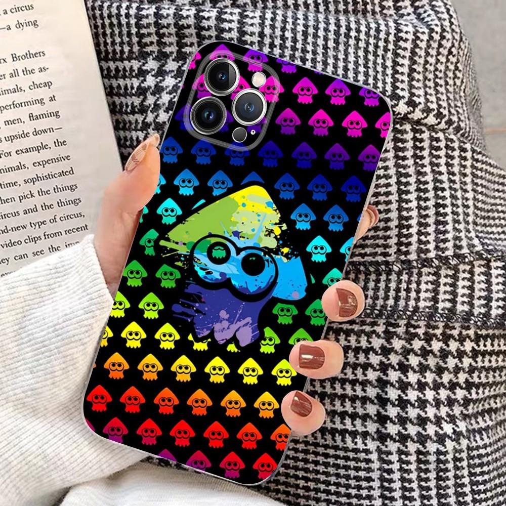J-jogo GAME S-SplatoonS Phone Case For iPhone 15 14 11 12 13 Mini Pro XS Max Cover 6 7 8 Plus X XR SE 2020 Funda Shell