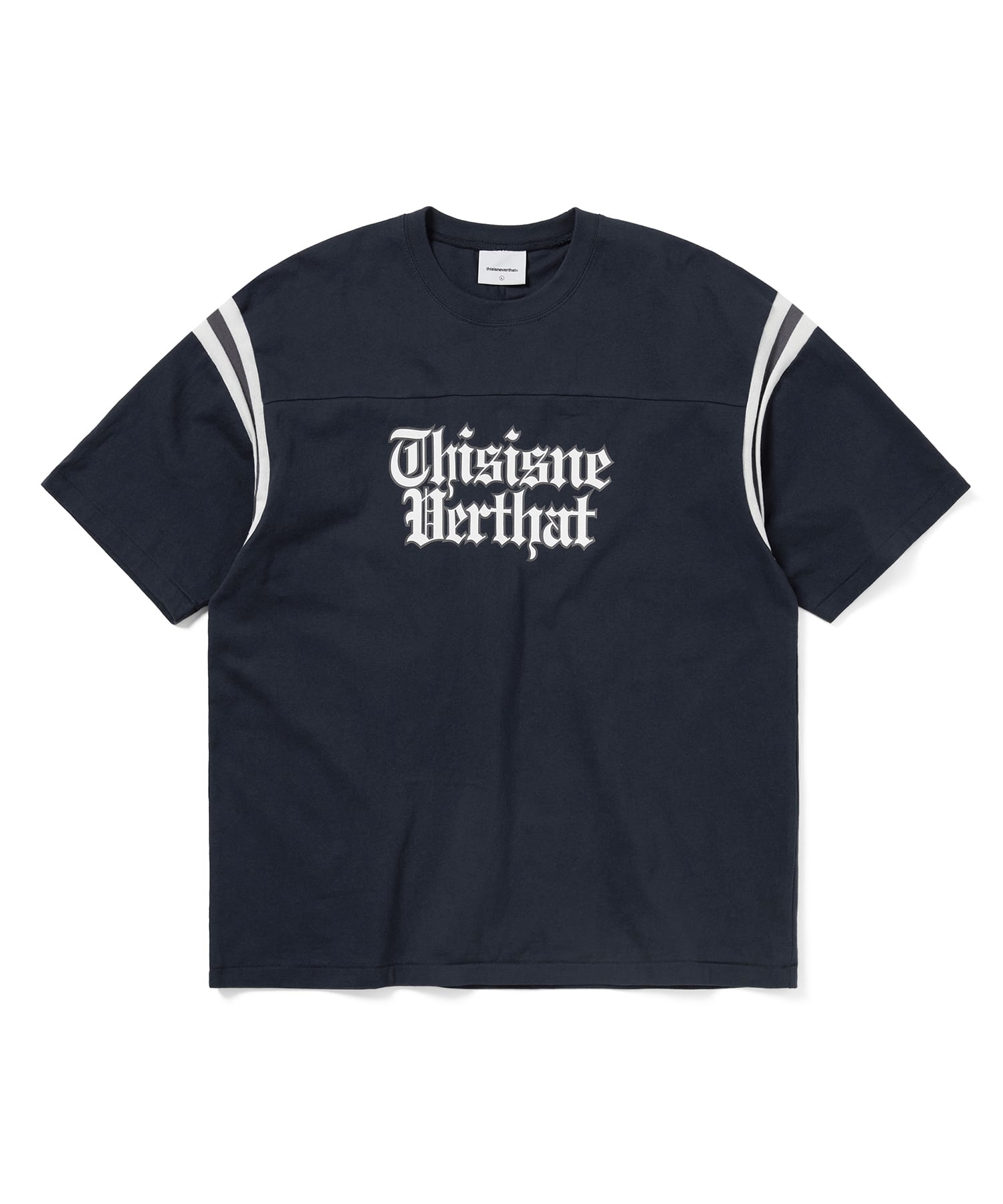 This Is Never That Football Tee Navy S