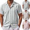 Men's Summer Casual Cuban Collar Short Sleeve Shirt